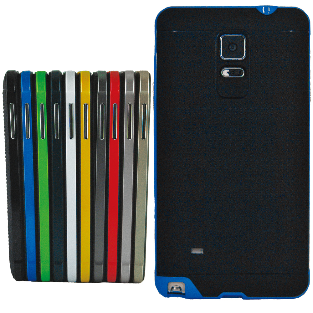 Aztec Samsung Note4 防震保護殼(10色)藍