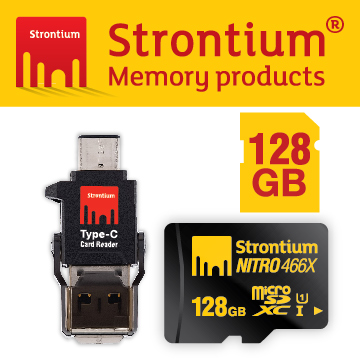 力鍶 Strontium Nitro UHS-1 Class10 Micro SDXC 128GB 高速記憶卡 (附贈 Type C 讀卡機)