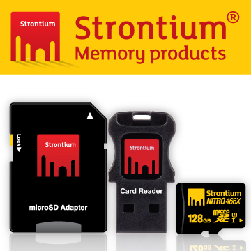 力鍶 Strontium Nitro UHS-1 Class10 Micro SDXC 128GB 三合一 記憶卡 (附贈轉卡,讀卡機)