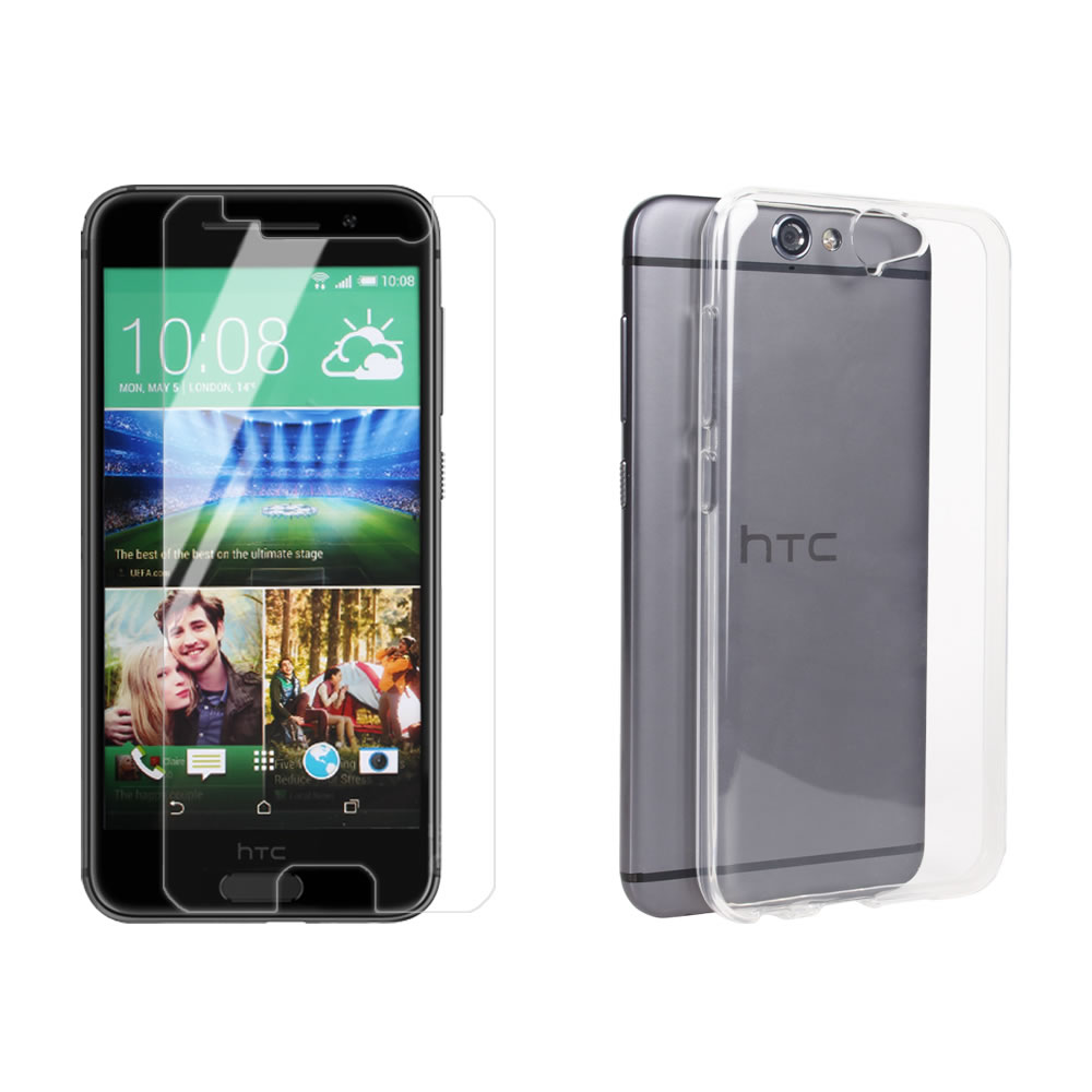 【BIEN】HTC One (A9) 防護組合包(超薄軟殼+鋼化保護貼)
