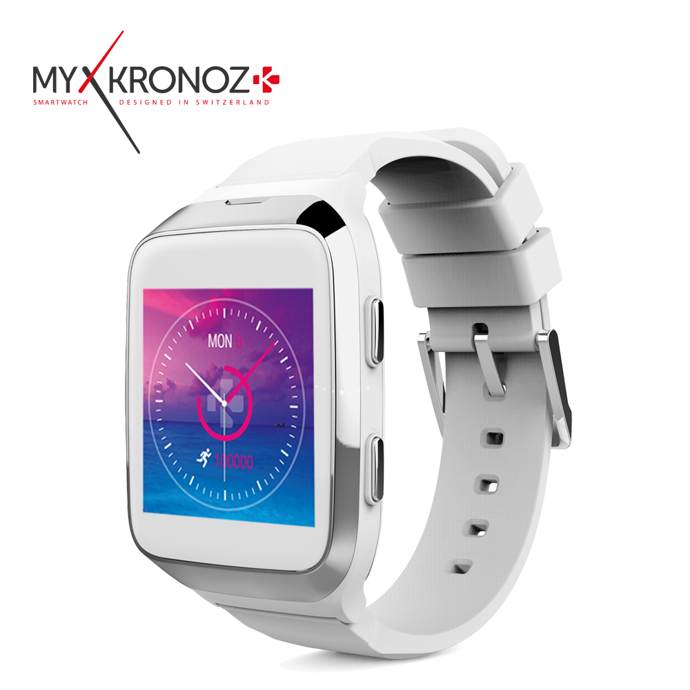 MyKRONOZ ZeSplash2 心率通訊防水智慧手錶白色