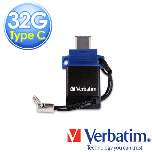 Verbatim 威寶 32GB TYPE-C USB3.1 OTG 小巧雙用隨身碟