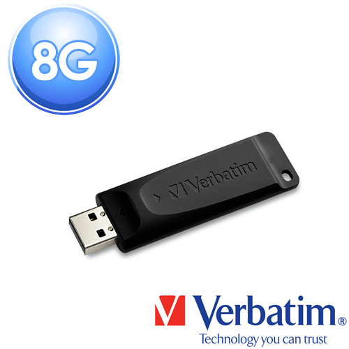 Verbatim 威寶 Slider 8GB 輕薄質感伸縮隨身碟