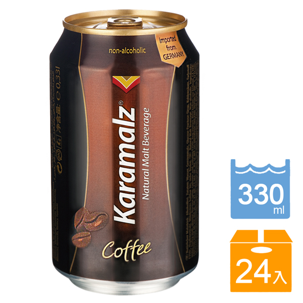 【GoodSome 好東西】德國進口Karamalz卡麥隆黑麥汁(咖啡)_罐裝(330ml*24入)