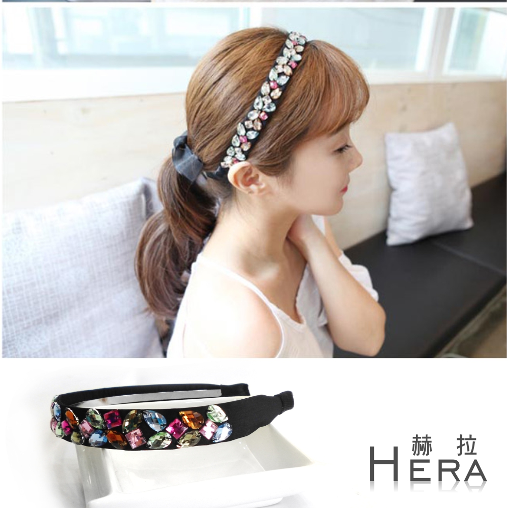 【Hera】赫拉 奢華彩色寶石髮箍/頭箍
