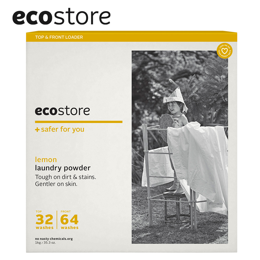 【ecostore】超濃縮環保洗衣粉-經典檸檬/1kg