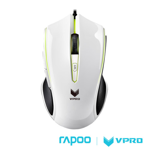 雷柏 RAPOO VPRO V20S全彩RGB電競光學遊戲滑鼠天翼白
