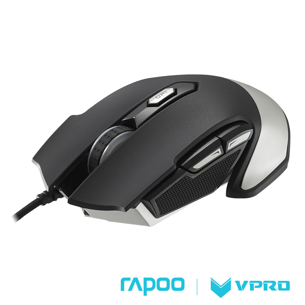 雷柏 RAPOO VPRO V310全彩RGB電競雷射遊戲滑鼠黑