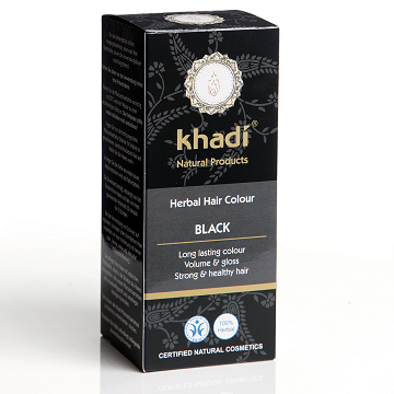 Khadi凱諦 植萃髮絲增色粉-經典黑色