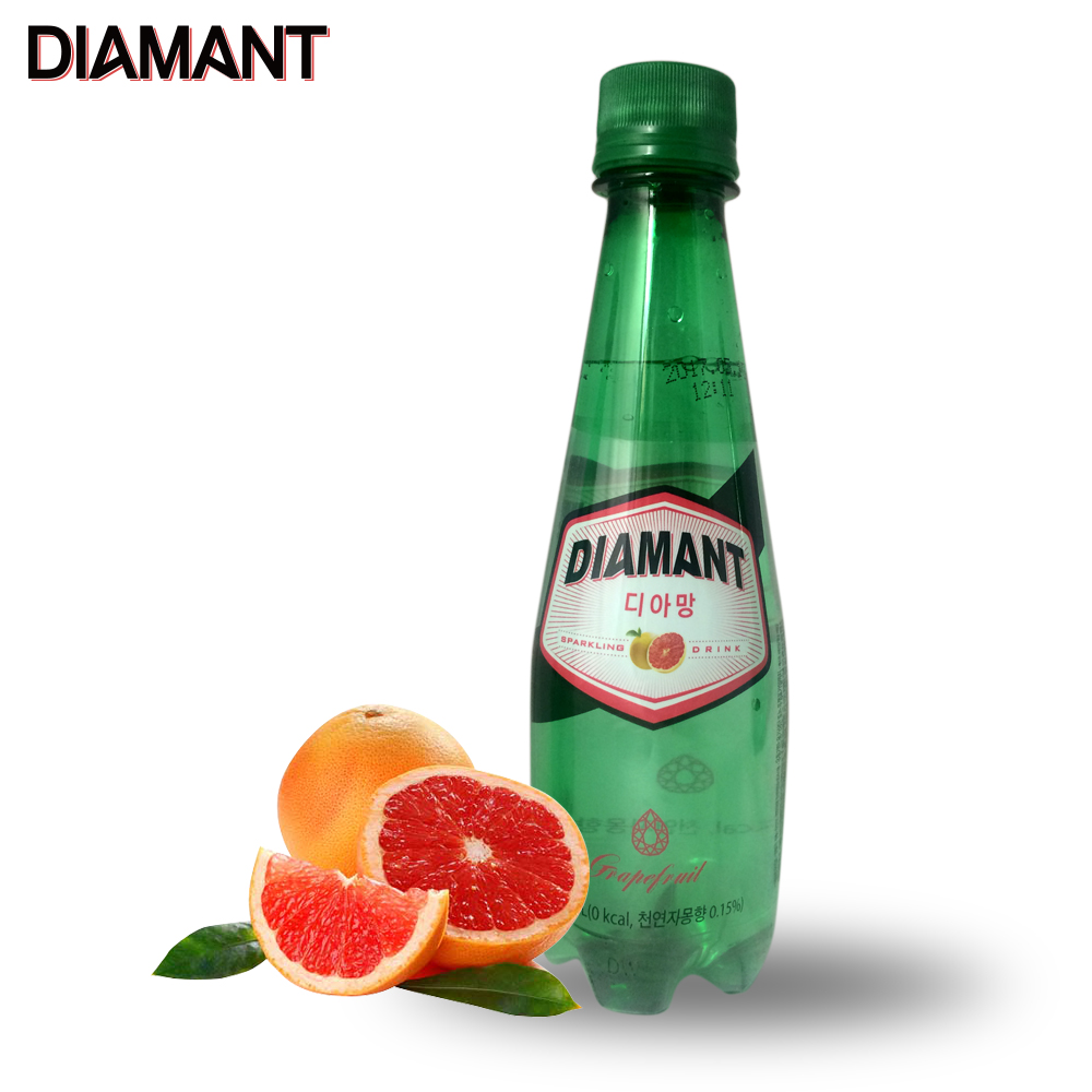 【韓璧食府】 韓國DIAMANT碳酸飲料-葡萄柚350ml