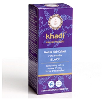 Khadi凱諦 植萃髮絲增色粉-  亮采藍黑色