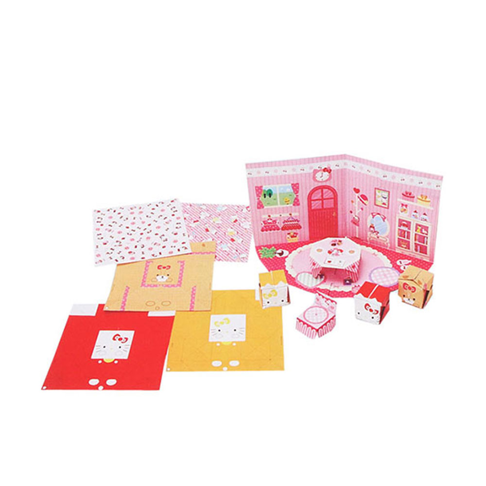 《Sanrio》HELLO KITTY趣味遊戲折紙組(甜蜜的家)