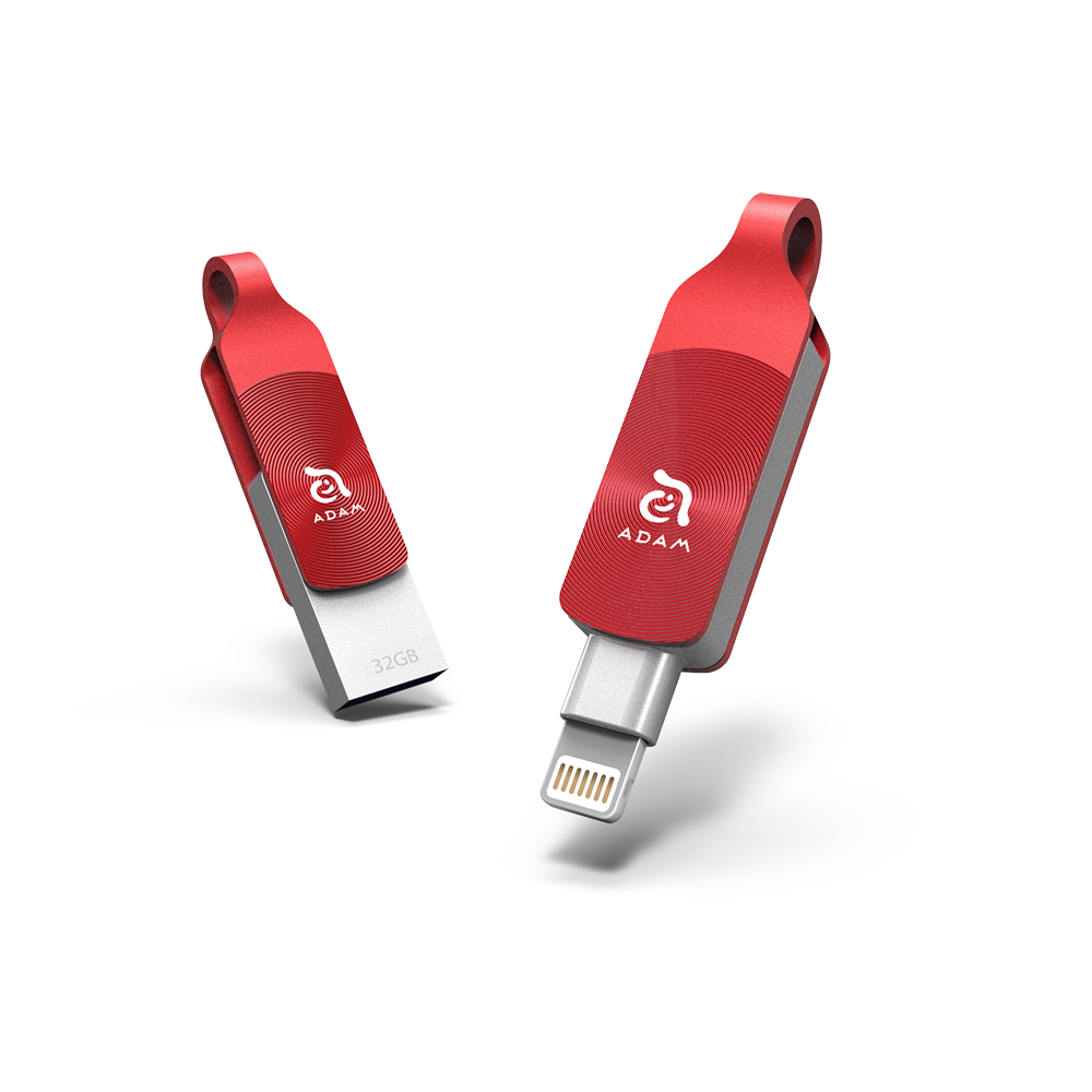 【限量精裝版】亞果元素 iKlips DUO+ USB3.1 iOS極速多媒體隨身碟 32GB紅