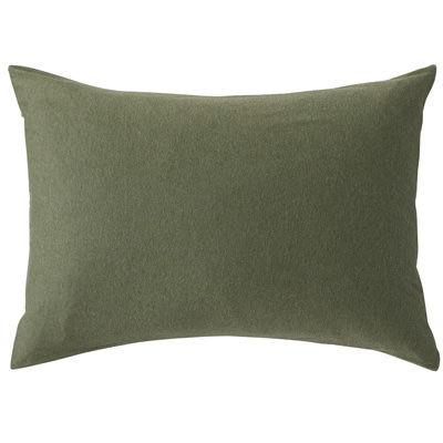 [MUJI無印良品]有機棉天竺枕套/43/混綠