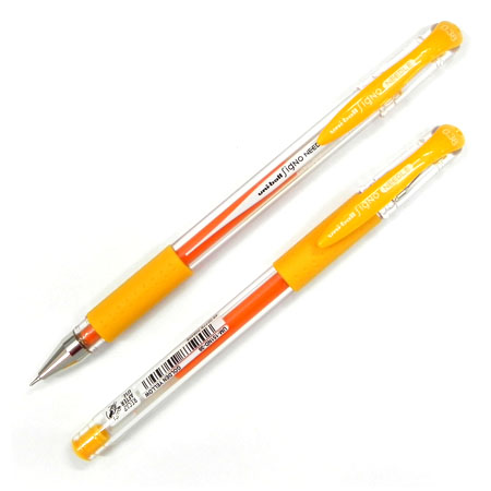 (2支1包)三菱UM151ND針型鋼珠筆69金黃