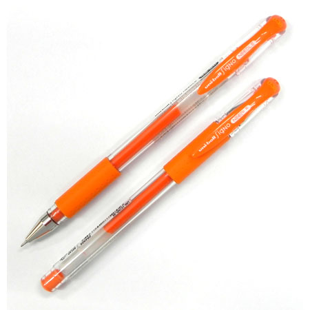 (2支1包)三菱UM151ND針型鋼珠筆4橘