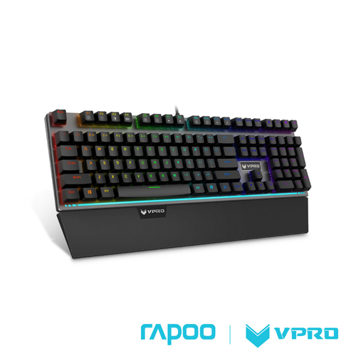 雷柏 RAPOO VPRO V720(青軸)全彩RGB背光機械遊戲鍵盤黑