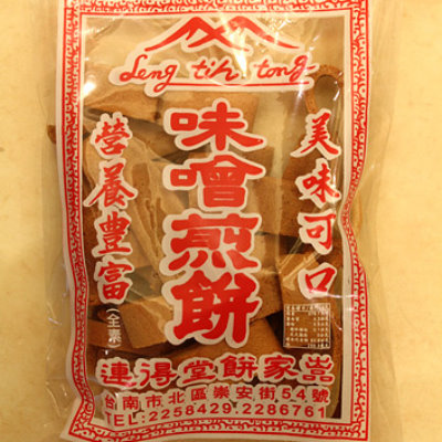 【台南連得堂】古早味手工煎餅-味噌(85g/包)