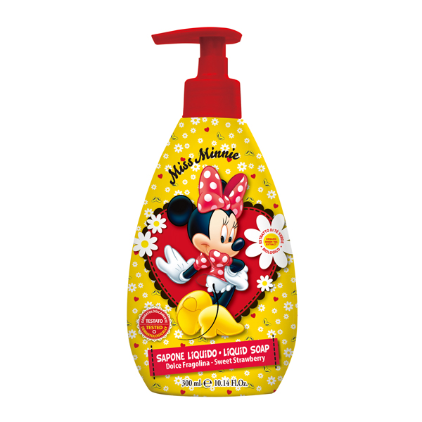 義大利原裝進口 Disney Minnie洗手乳(甜草莓)-300ml