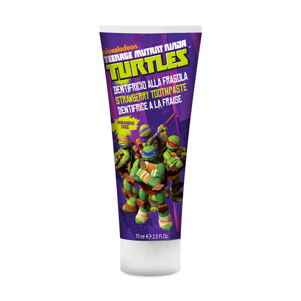 義大利原裝進口 Ninja Turtles含氟牙膏(草莓香味)-75ml