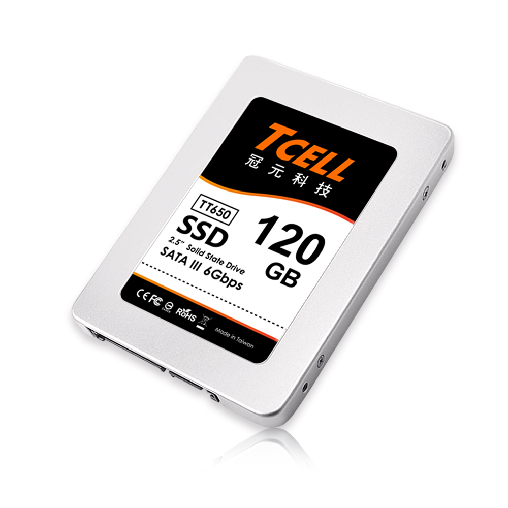 TCELL 冠元- TT650 120GB 2.5吋 SATAIII SSD固態硬碟銀色