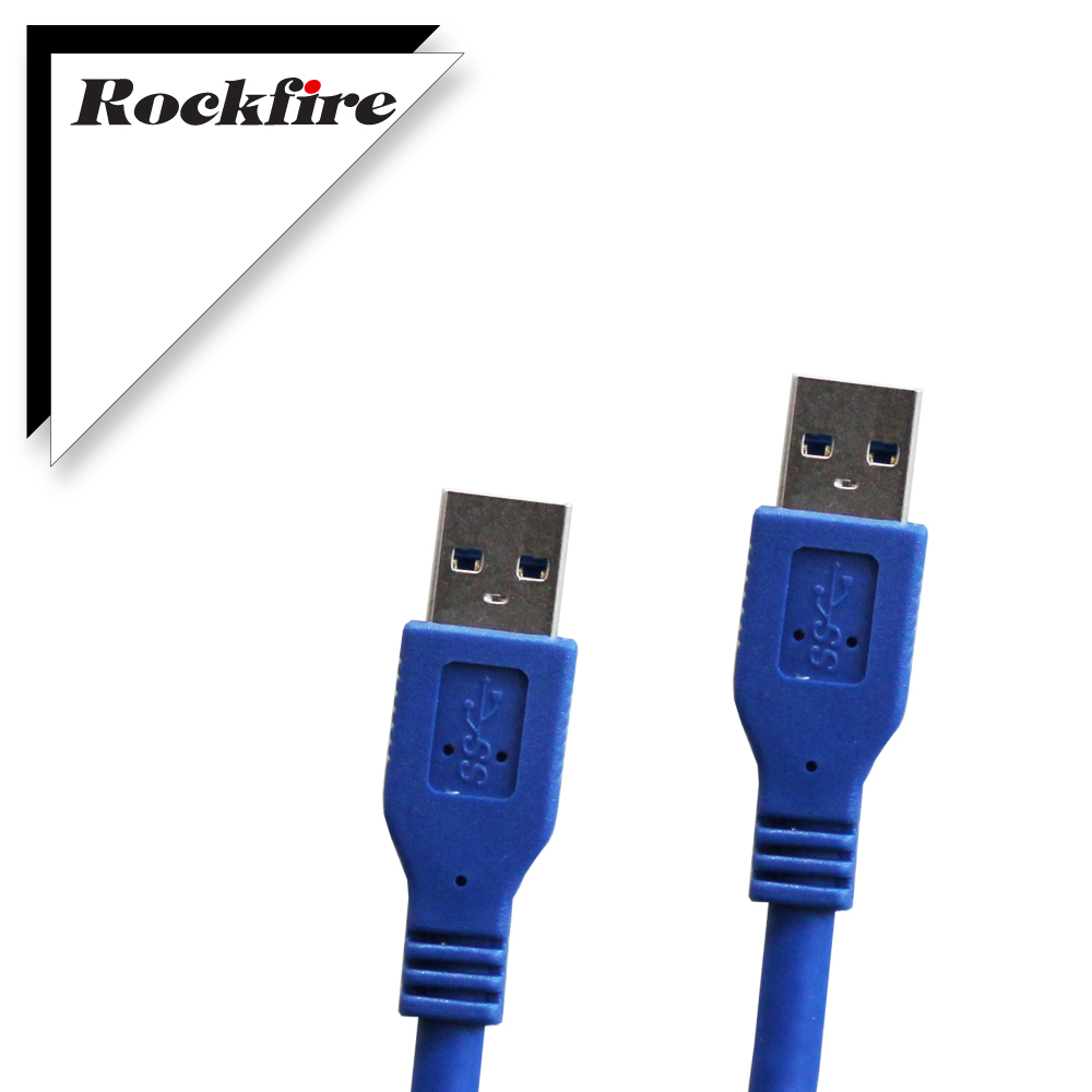 Rockfire USB3.0超高速傳輸線A公-A公 1M