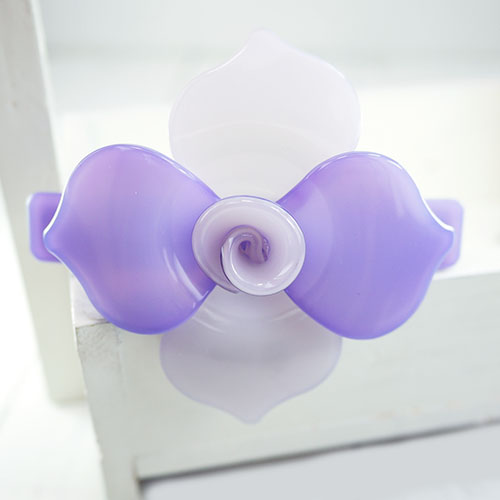 【PinkyPinky Boutique】溫柔宣言 花朵水鑽髮夾(淡紫)