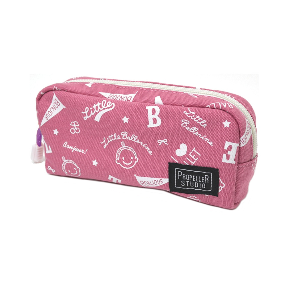 << Little Ballerina>> 芭蕾舞者帆布化妝包鉛筆盒筆袋 PEN CASE 粉紅