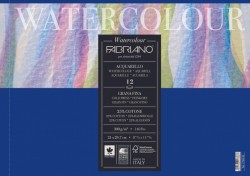 Fabriano - 畫家水彩本,CP冷壓,300G,18X24,12張-粗目/單邊封膠