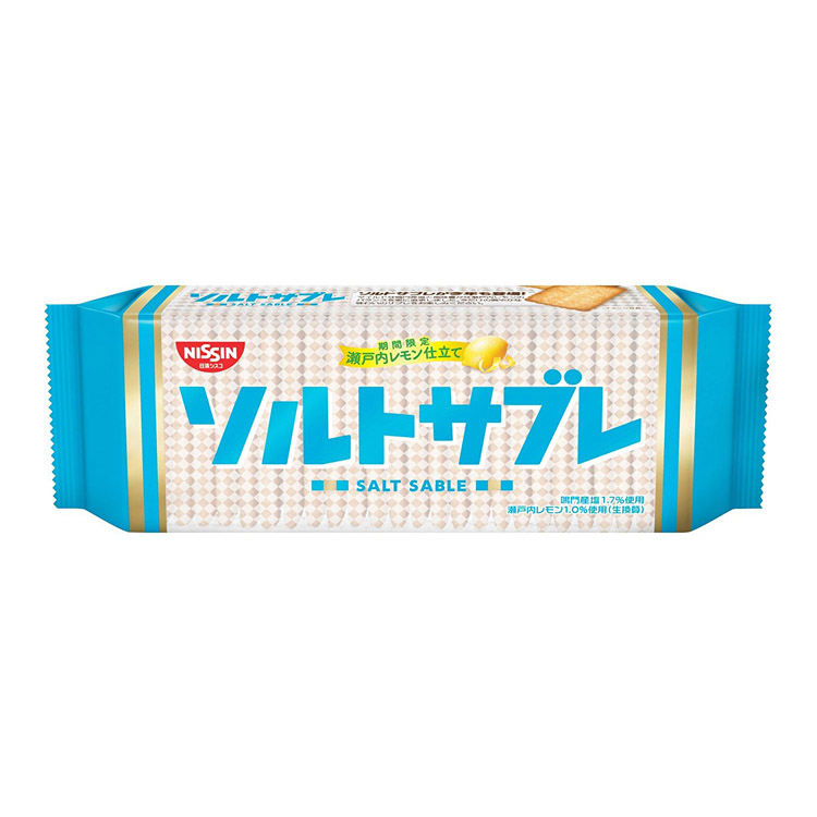 日本【日清】薄燒脆餅-鹽檸檬