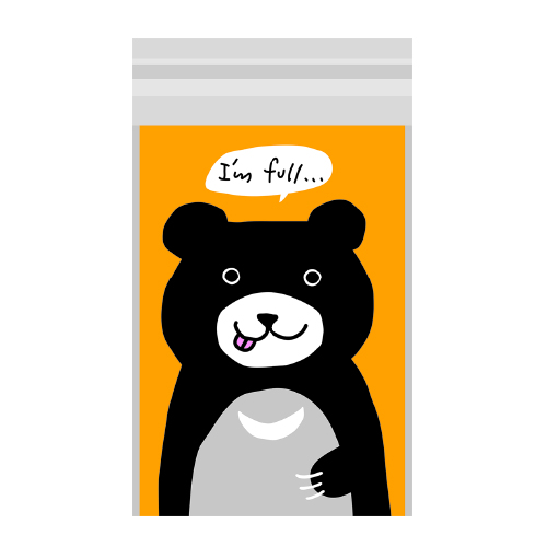 【TSUTSUMU】愛吃鬼動物PP包裝袋(10入)_台灣黑熊