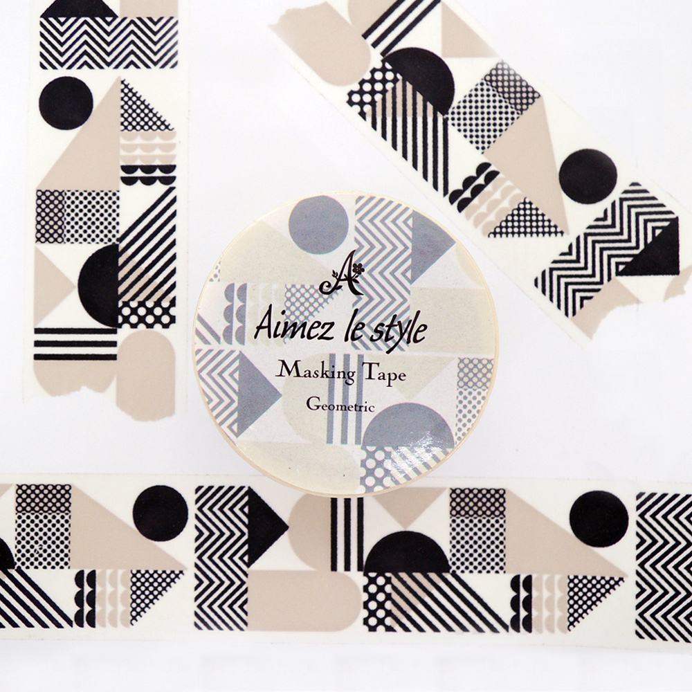 【Aimez le style】和紙膠帶_幾何圖形