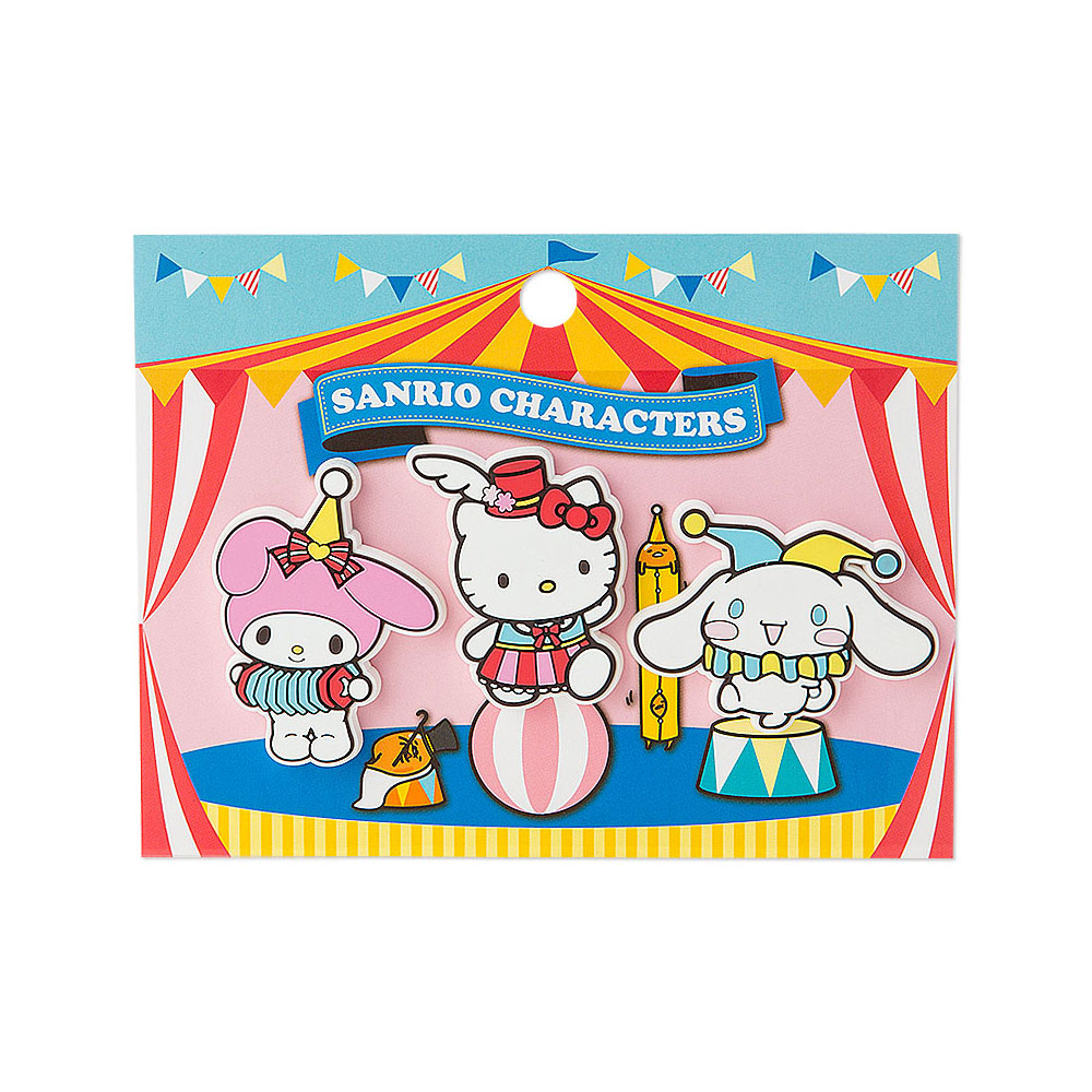 《Sanrio》SANRIO明星歡樂馬戲團系列造型磁鐵組(一組3個入)