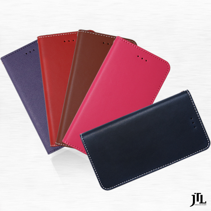 JTL iPhone 7 手工真皮側掀式皮套系列粉紅