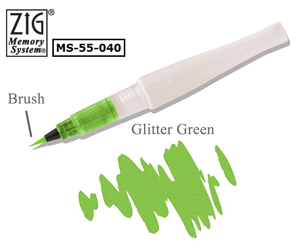 MS-55-040 吳竹亮彩唇膏型彩繪筆  綠色