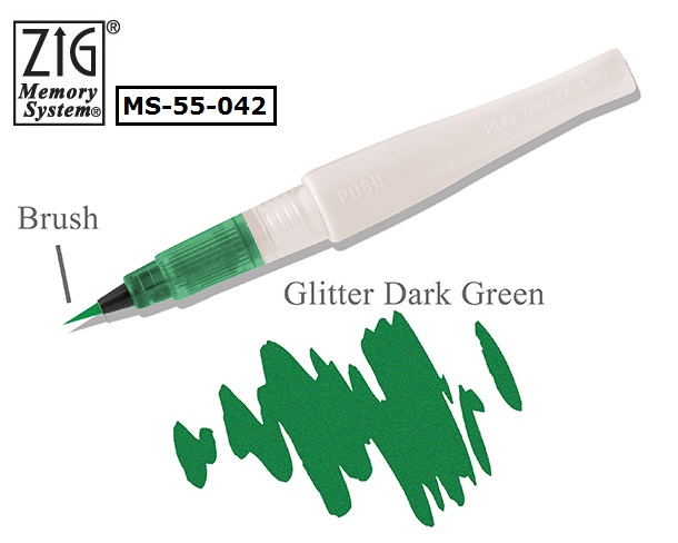 MS-55-042 吳竹亮彩唇膏型彩繪筆  深綠色