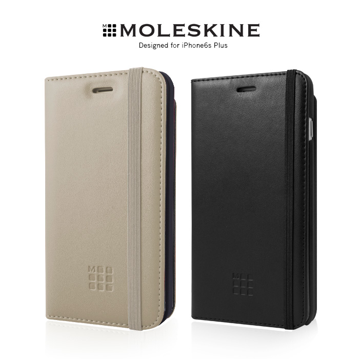 Moleskine iPhone6s Plus 5.5吋 側掀皮套黑