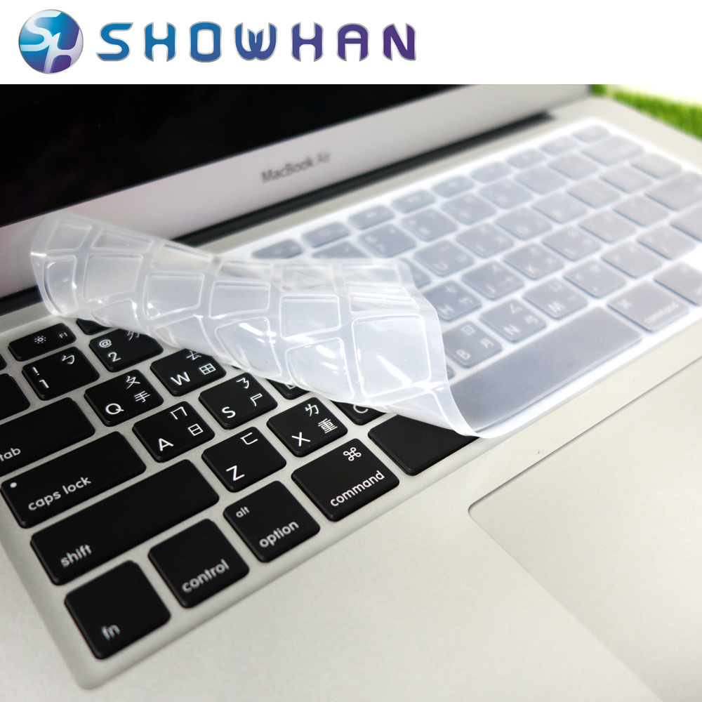 【SHOWHAN】Apple MacBook Pro/Air 13/15/17吋中文鍵盤保護膜透明白