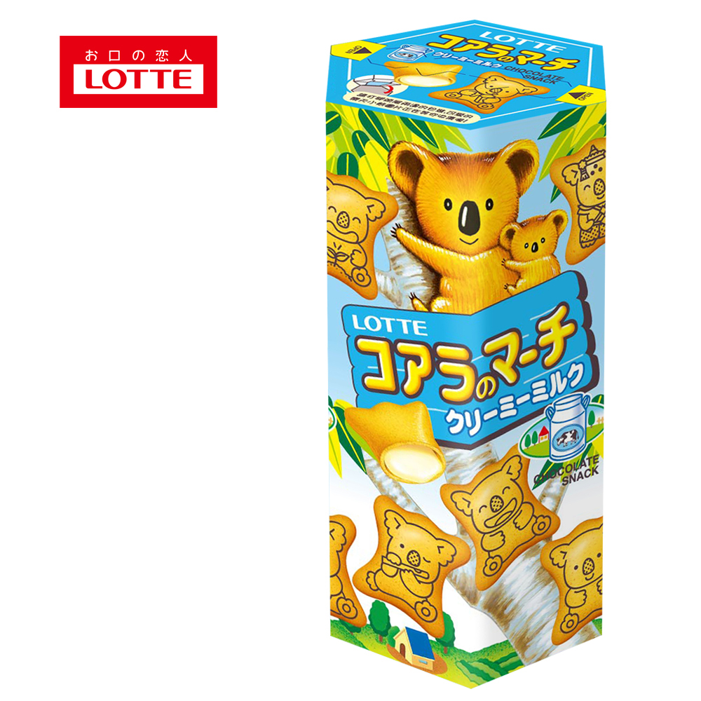 【LOTTE樂天】小熊餅乾(37g)牛奶