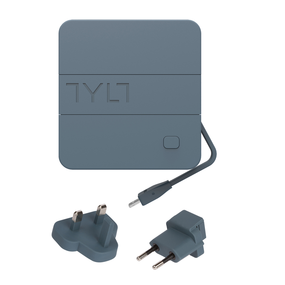 TYLT ENERGI 6K便攜可充式鋰離子行動電源(自帶插頭&Lightning傳輸線)灰