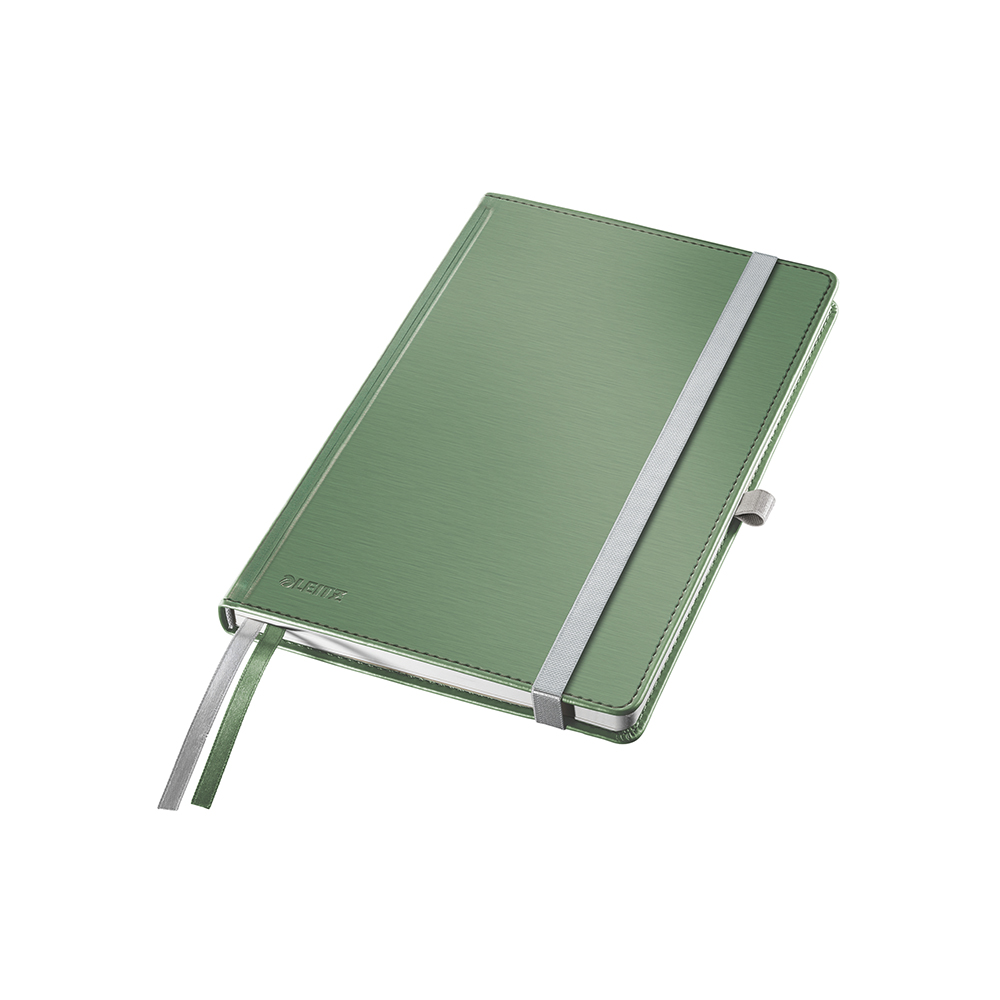 LEITZ STYLE系列 A6橫線硬皮筆記本青瓷綠