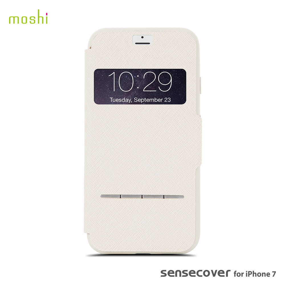 Moshi SenseCover for new iPhone 7  感應式極簡保護套米白