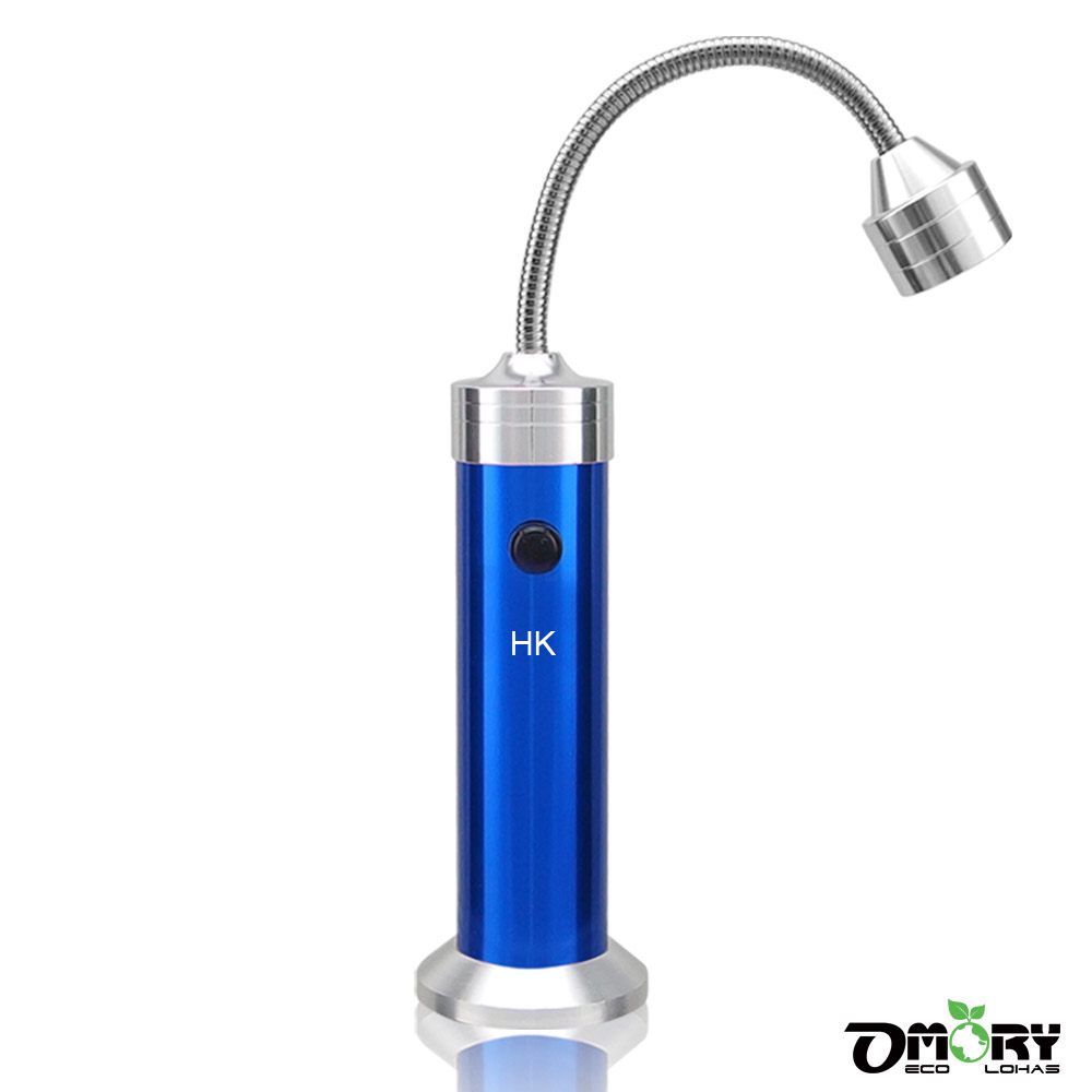 【OMORY】LED磁吸萬用軟管工作燈/手電筒(4色)藍色