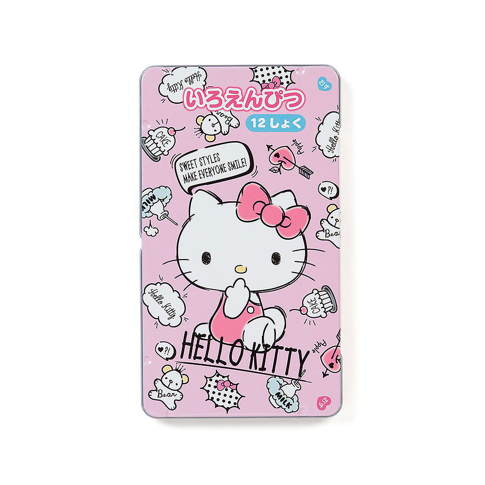 《Sanrio》HELLO KITTY 12色色鉛筆組(俏皮甜點)