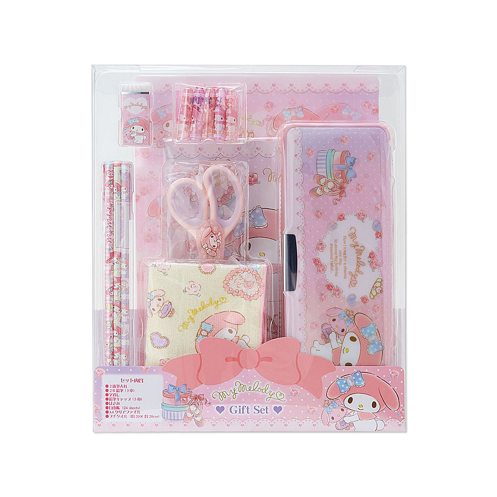《Sanrio》美樂蒂兒童基本文具禮盒組(芭蕾玫瑰)