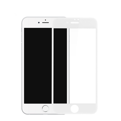 Kalo 卡樂創意iPhone7 3D曲面滿版玻璃保護貼白色