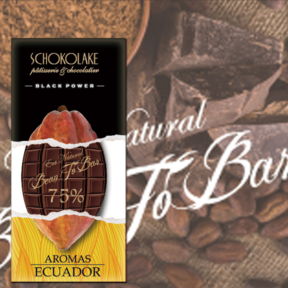 【巧克力雲莊】Bean to bar－75%厄瓜多單一莊園黑巧克力