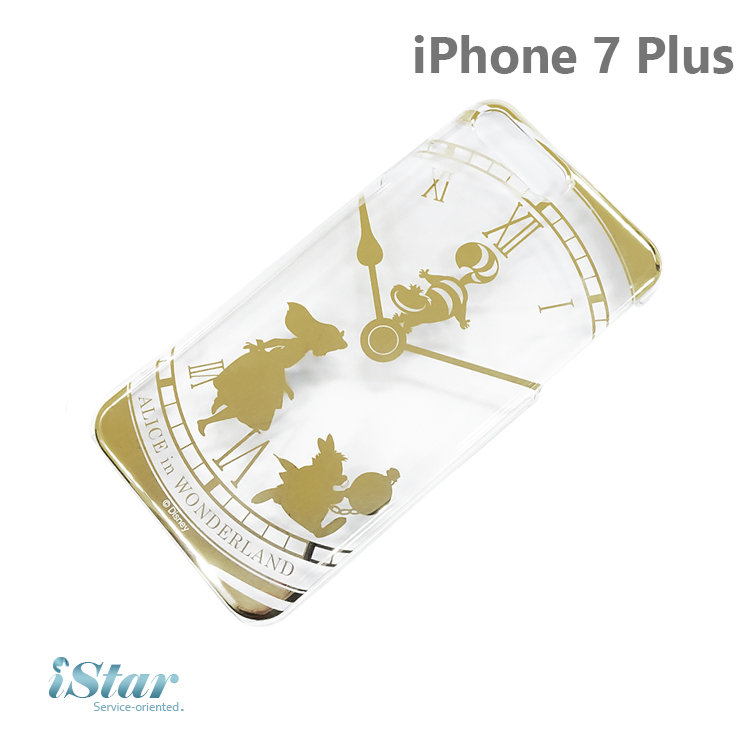 【日本 PGA-iJacket】iPhone 7 Plus 海外限定PC金箔透明系列-愛麗絲437愛麗絲