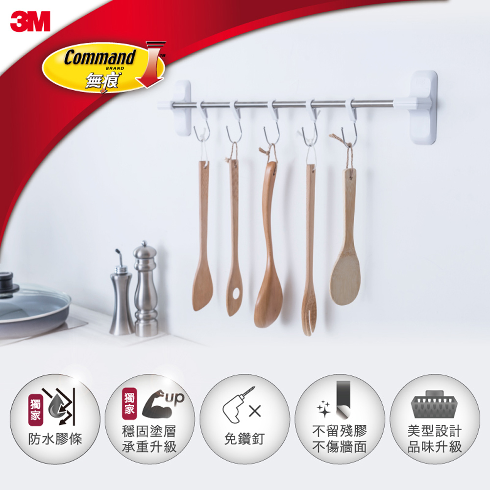 【3M】廚房收納系列-多用途排鉤組