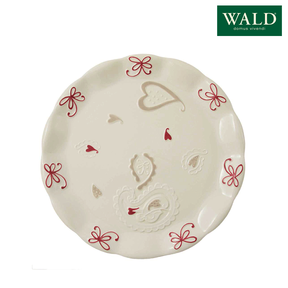 WALD 天使愛心圓盤-紅 交換禮物 聖誕 哪裡買 盤子 圓盤